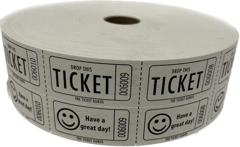 The Ticket Gurus Double Smile Raffle tickets-2000/roll (Green) in Kuwait