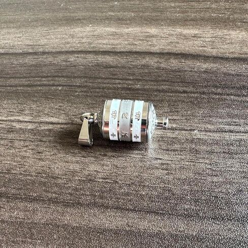 Urn Necklace for Ashes Stainless Steel Prayer Wheel Pendant Memorial Cremation Locket Keepsake Necklace in Kuwait