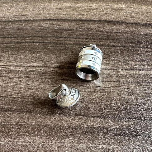 Urn Necklace for Ashes Stainless Steel Prayer Wheel Pendant Memorial Cremation Locket Keepsake Necklace in Kuwait