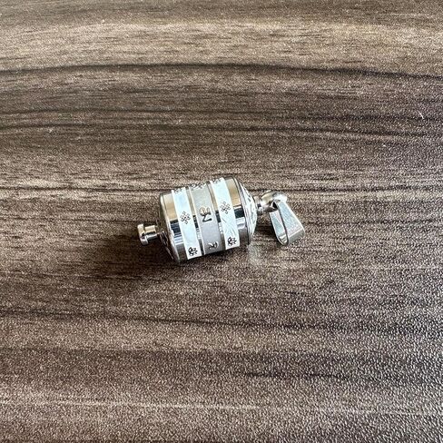 Urn Necklace for Ashes Stainless Steel Prayer Wheel Pendant Memorial Cremation Locket Keepsake Necklace in Kuwait