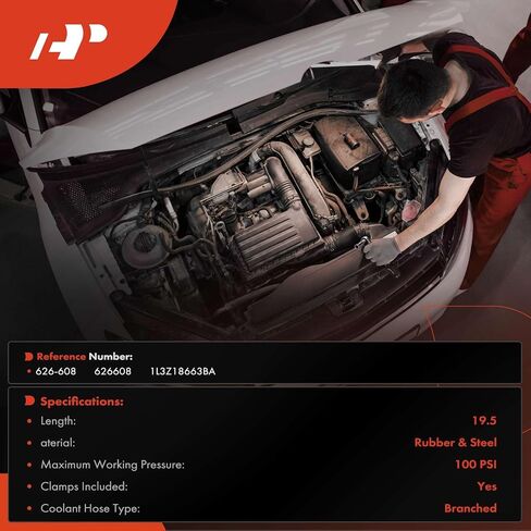 مجموعة خط أنابيب خرطوم سخان HVAC الممتازة مع مشبك متوافق مع Ford F-150 2001-2003، F-150 Heritage 2004، E-150/E-150 Club Wagon/E-250 2003، E-150 Econoline Club Wagon، E -250 إيكونولين، 4.2 لتر in Saudi Arabia