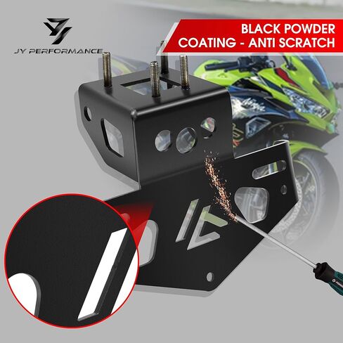مزيل الحاجز من JY PERFORMANCE متوافق مع Kawasaki Ninja 400 Z400 2018-2023، Ninja 250 2018 2019 حامل لوحة الترخيص in Kuwait