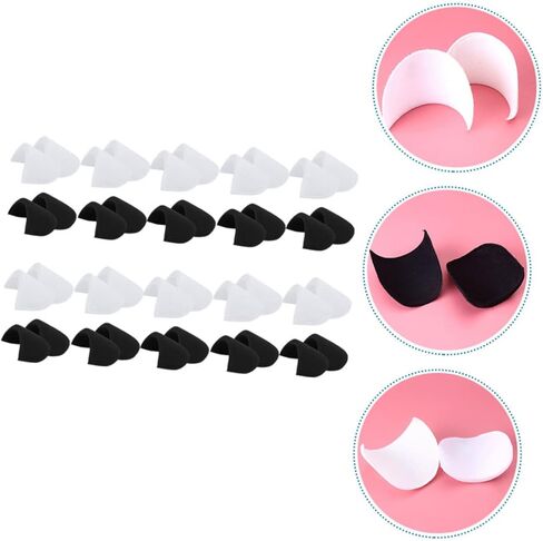 20 زوجًا من وسادات الكتف الإسفنجية للنساء والرجال، معززات سترة المعطف، مريحة وسهلة الخياطة in Kuwait