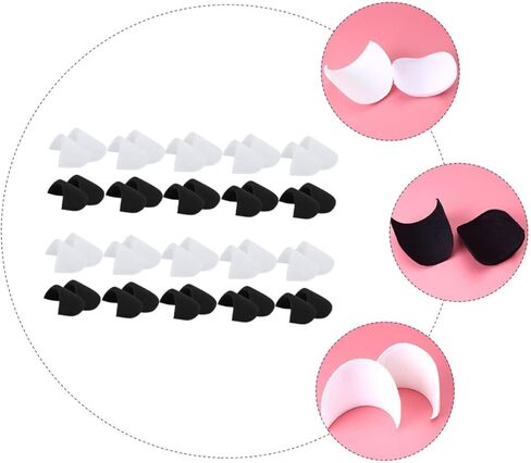 20 زوجًا من وسادات الكتف الإسفنجية للنساء والرجال، معززات سترة المعطف، مريحة وسهلة الخياطة in Kuwait