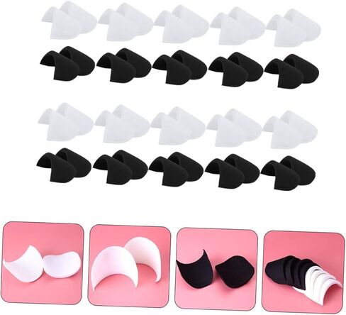 20 زوجًا من وسادات الكتف الإسفنجية للنساء والرجال، معززات سترة المعطف، مريحة وسهلة الخياطة in Kuwait