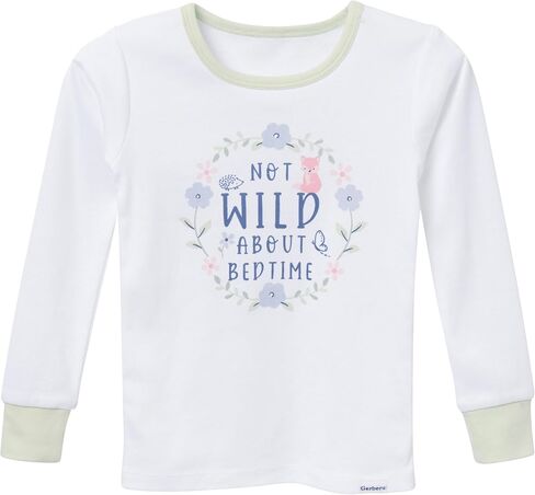 Gerber Baby Girls' Toddler Snug Fit 4-Piece Pajama Set in Saudi Arabia