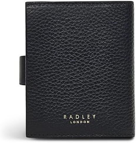 RADLEY London Rivington Women’s Small Tab Credit Card Holder, Leather Slim Card Organizer Case, Black in Saudi Arabia