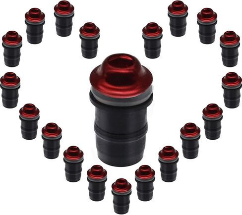 20 PCS M5 Motorcycle Windscreen Bolts Screws Kit, Universal Replacement Parts Motorcycle CNC Windshield Windscreen Bolt Screw, Works on OEM or Aftermarket Windshields. (Black) in Saudi Arabia