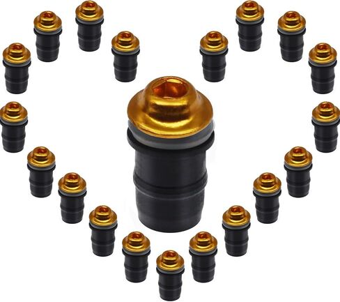 20 PCS M5 Motorcycle Windscreen Bolts Screws Kit, Universal Replacement Parts Motorcycle CNC Windshield Windscreen Bolt Screw, Works on OEM or Aftermarket Windshields. (Black) in Saudi Arabia