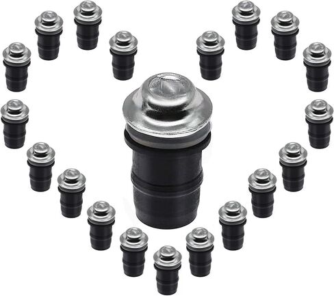 20 PCS M5 Motorcycle Windscreen Bolts Screws Kit, Universal Replacement Parts Motorcycle CNC Windshield Windscreen Bolt Screw, Works on OEM or Aftermarket Windshields. (Black) in Saudi Arabia