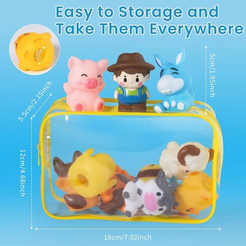 Oriate Animal Farm Finger Puppets, 10Pcs Bath Finger Toys for Toddlers 1-3 in Saudi Arabia
