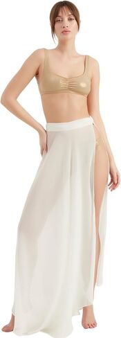 Women's Swimsuit Cover Up | Chiffon Beach Sarong Wrap Skirt | Summer Swimwear Cover Ups in Kuwait