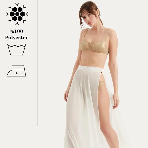 Women's Swimsuit Cover Up | Chiffon Beach Sarong Wrap Skirt | Summer Swimwear Cover Ups in Kuwait