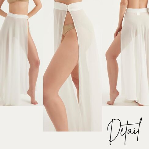 Women's Swimsuit Cover Up | Chiffon Beach Sarong Wrap Skirt | Summer Swimwear Cover Ups in Kuwait