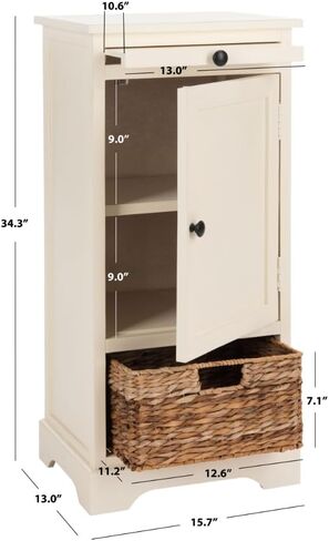 Safavieh American Homes Collection Raven Vintage Grey Tall Storage Unit in Saudi Arabia