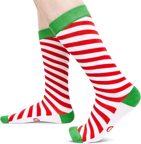 HAPPYPOP Candy Cane Socks Christmas Gifts - Christmas Socks Kids Boys Girls, Xmas Gifts Stocking Stuffers for Teens in Saudi Arabia