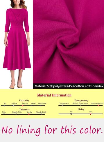 VFSHOW Womens 2024 Business Office Work Professional Elegant Slim Midi A-line Fit and Flare Dress in Saudi Arabia