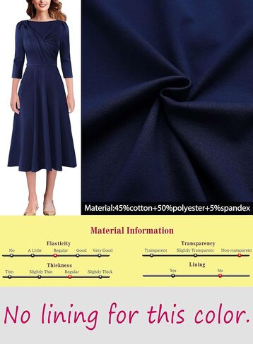 VFSHOW Womens 2024 Business Office Work Professional Elegant Slim Midi A-line Fit and Flare Dress in Kuwait
