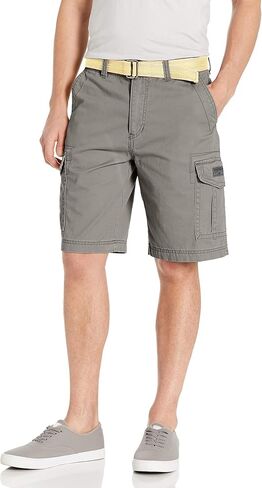 Unionbay Men's Classic Belted Vintage Twill Relaxed Fit Cargo Short in Saudi Arabia