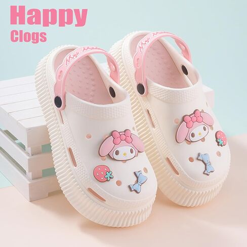 Kawaii Cartoon Slippers for Women - Cute Anti-Slip Cloud Slides, Soft and Comfy Indoor/Outdoor Garden Clogs, Adorable Sandals for Girls Women Birthday Gifts in Saudi Arabia