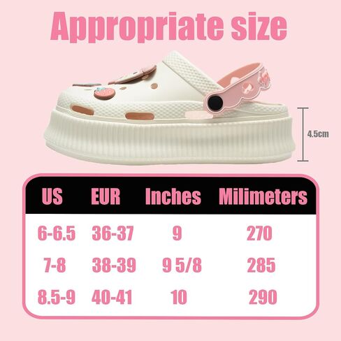 Kawaii Cartoon Slippers for Women - Cute Anti-Slip Cloud Slides, Soft and Comfy Indoor/Outdoor Garden Clogs, Adorable Sandals for Girls Women Birthday Gifts in Saudi Arabia