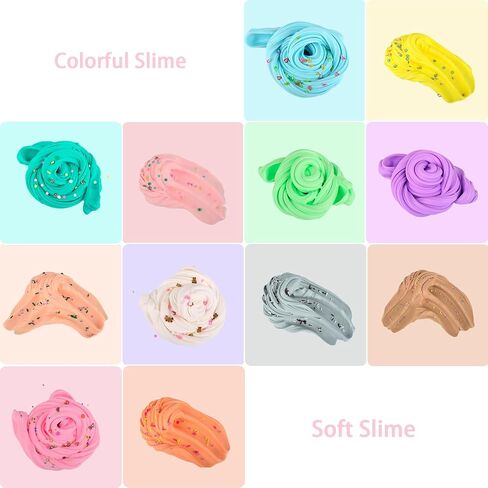 64 Pieces Mini Slime kit,Butter Slime Party Favors, Slime Bulk Toy for Classroom Prizes, Christmas Stocking Stuffers, Goodie Bag Stuffers for Kids Boys Girls, Ideal Birthday Easter Filling Gifts in Kuwait