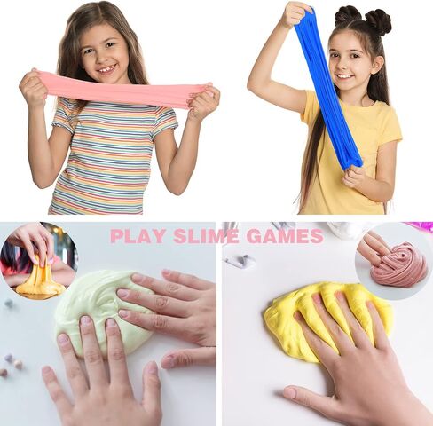 64 Pieces Mini Slime kit,Butter Slime Party Favors, Slime Bulk Toy for Classroom Prizes, Christmas Stocking Stuffers, Goodie Bag Stuffers for Kids Boys Girls, Ideal Birthday Easter Filling Gifts in Kuwait
