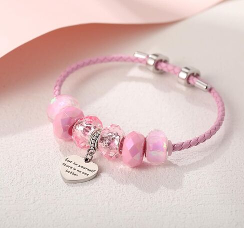 أساور اقتباسات ملهمة من تايلور، مستوحاة من هدايا تايلور للمعجبين، سوار من الخرز الوردي، هدايا عيد ميلاد للنساء in Kuwait