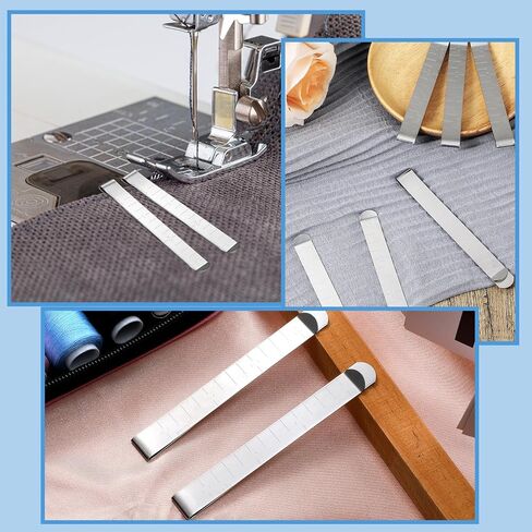 Sewing Clips with Scale Stainless Steel Hemming Clips Sewing Clips for Fabric and Quilting 3 Inches Measurement Ruler Sewing Supplies Pinning and Marking Accessories (20 Pcs) in Saudi Arabia