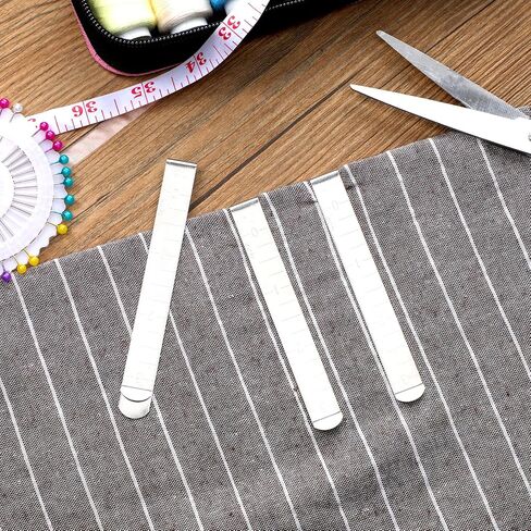 Sewing Clips with Scale Stainless Steel Hemming Clips Sewing Clips for Fabric and Quilting 3 Inches Measurement Ruler Sewing Supplies Pinning and Marking Accessories (20 Pcs) in Saudi Arabia