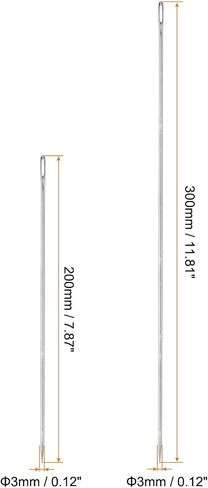 HARFINGTON 2PCS 6in, 12in Upholstery Needle Large Eye Extra Long Stitching Needles Straight Hand Needles Easy to Thread for Home Hand Leather Tapestry Embroidery Tufting Webbing Carpet in Saudi Arabia