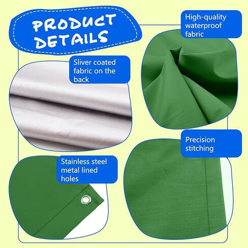 2 Pcs Playground Canopy Swingset Replacement Tarp Roof Waterproof Swing Set Tarp Sunshade UV Protection Cover for Kids Outdoor Playground Playset Accessories, 52 × 90 in in Saudi Arabia