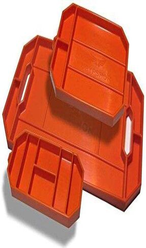 Grypmat Tool Tray, Grypmat, Three Pack 6 x 12, 8 x 12 and 12 x 22 in, Rectangular, 1 in Thick, Chemical Resistant, Silicone, Orange, Each in Saudi Arabia