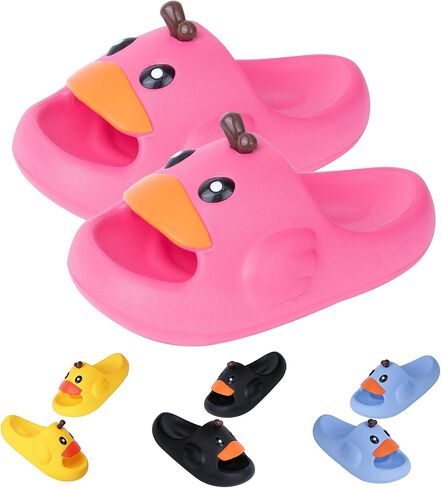 Duckling Kids Cloud Slides for Boys Girls | Non-Slip Sandals for Toddler Beach Slippers | Flip Flops Pool Shower Shoes in Saudi Arabia