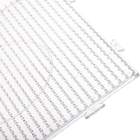 Suwimut 16 قطعة من ألواح خرز الصمامات 5 مم، لوحات خرز بلاستيكية شفافة كبيرة مع ملاقط خرز و10 ورق كي، مجموعة لوحات ربط خرز الصمامات للأطفال DIY خرز حرفي، 4 أشكال in Kuwait