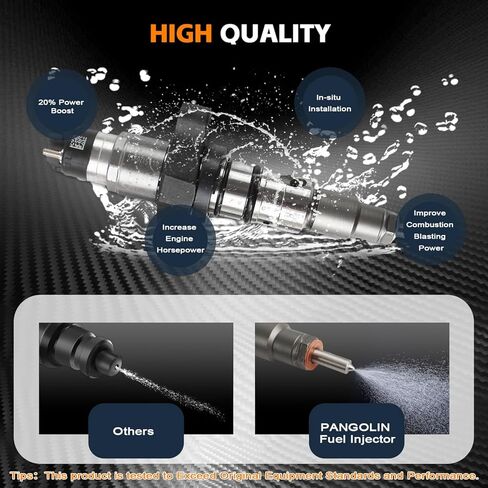 PANGOLIN 0986435503 0445120255 0445120018 Fuel Injector for 2003-2004 Dodge Pick-up Ram Cummins 5.9L Engine Afteramrket Parts in Kuwait