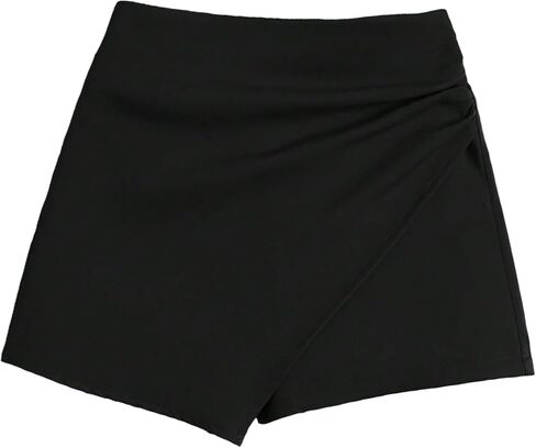 Floerns Women's Casual Asymmetrical Hem High Waist Skorts Shorts in Saudi Arabia