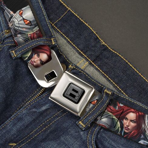 Buckle-Down Seatbelt Belt - 7-Vivid Avengers Action Poses - 1.5" Wide - 32-52 Inches in Length in Saudi Arabia