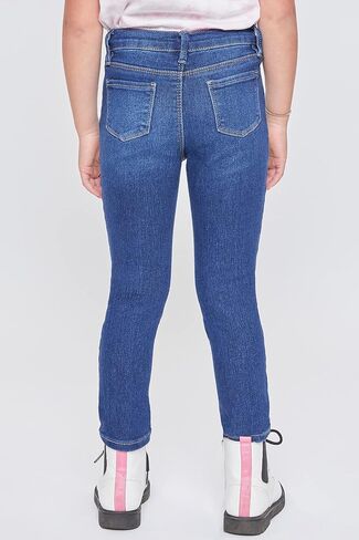 YMI Toddler Girl Adjustable Waistband Snap Button Closure Skinny Jean, Midnight Sky Blue, Size 6X in Saudi Arabia