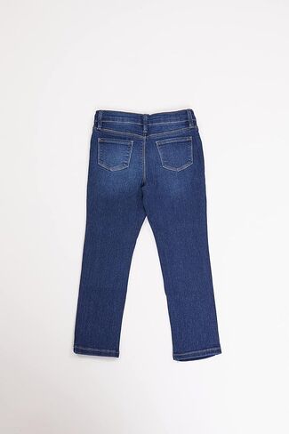 YMI Toddler Girl Adjustable Waistband Snap Button Closure Skinny Jean, Midnight Sky Blue, Size 6X in Saudi Arabia