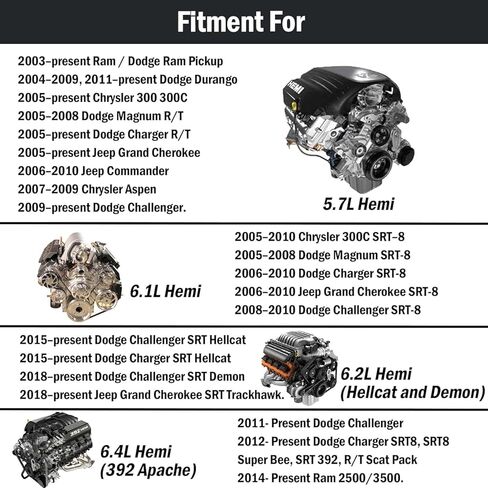 ضاغط زنبركي صمام مناسب لدودج دودج رام 2500 3500 5.7L 6.1L 6.2L 6.4L هيمي الكمون POW352003 in Kuwait