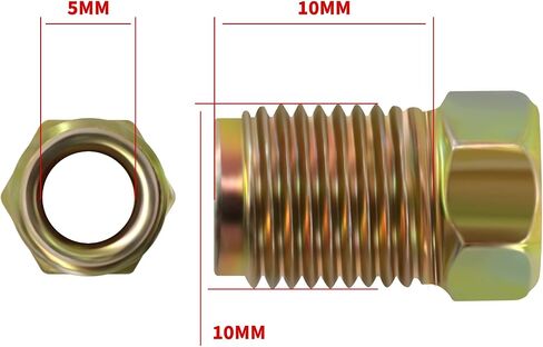 20 قطعة Timebid M10 * 1.0 مللي متر 6 قطعة صواميل برغي أنبوب الفرامل الذكور in Saudi Arabia