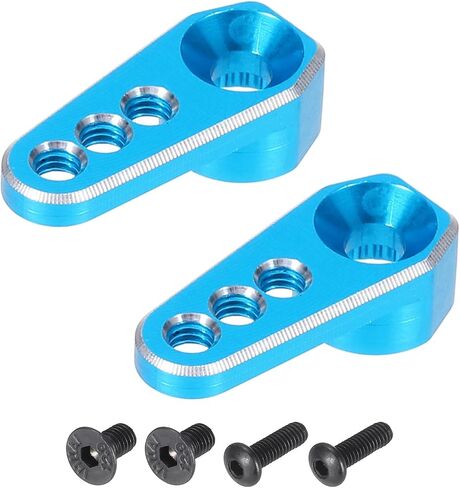 MECCANIXITY Aluminum Alloy 1/18 25T Steering Servo Arm Horn Red for DIY RC Car/Boat/Airplane Boat Accessories 2 Pcs in Saudi Arabia