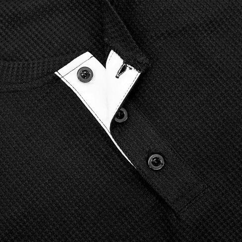 Men's Henley Shirts Fashion Long Sleeve Lightweight Button T Shirts in Saudi Arabia