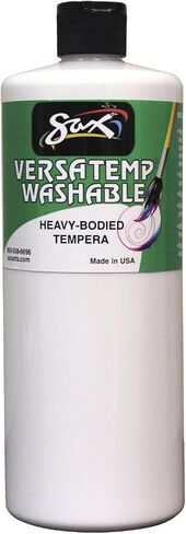 Sax Washable Versatemp Heavy Bodied Tempera Paint, White, 1 Quart - 15311 in Saudi Arabia