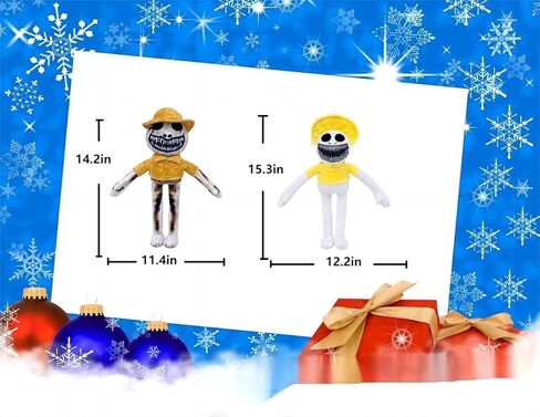 4 قطع من ألعاب أنيمز القطيفة، دمية أنمي لطيفة لعبة رعب من القطيفة الناعمة المحشوة على شكل حيوانات هدية للأطفال ومحبي الألعاب in Kuwait