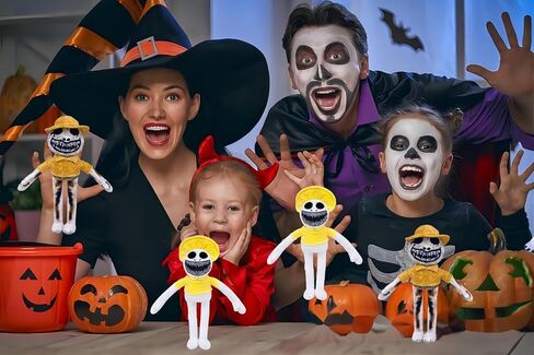 4 قطع من ألعاب أنيمز القطيفة، دمية أنمي لطيفة لعبة رعب من القطيفة الناعمة المحشوة على شكل حيوانات هدية للأطفال ومحبي الألعاب in Kuwait