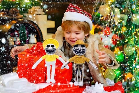 4 قطع من ألعاب أنيمز القطيفة، دمية أنمي لطيفة لعبة رعب من القطيفة الناعمة المحشوة على شكل حيوانات هدية للأطفال ومحبي الألعاب in Kuwait