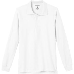 Andrew Scott Kids| Boys' Girls Long Sleeve Pique Polo Shirts | School Uniform Polo Shirts | Multi Packs