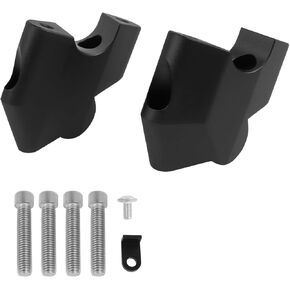 Handlebar Risers CNC Aluminum Handle bar Clamp Extension Adapters Replacement for Ducati Desert X 2022-2023 Silver